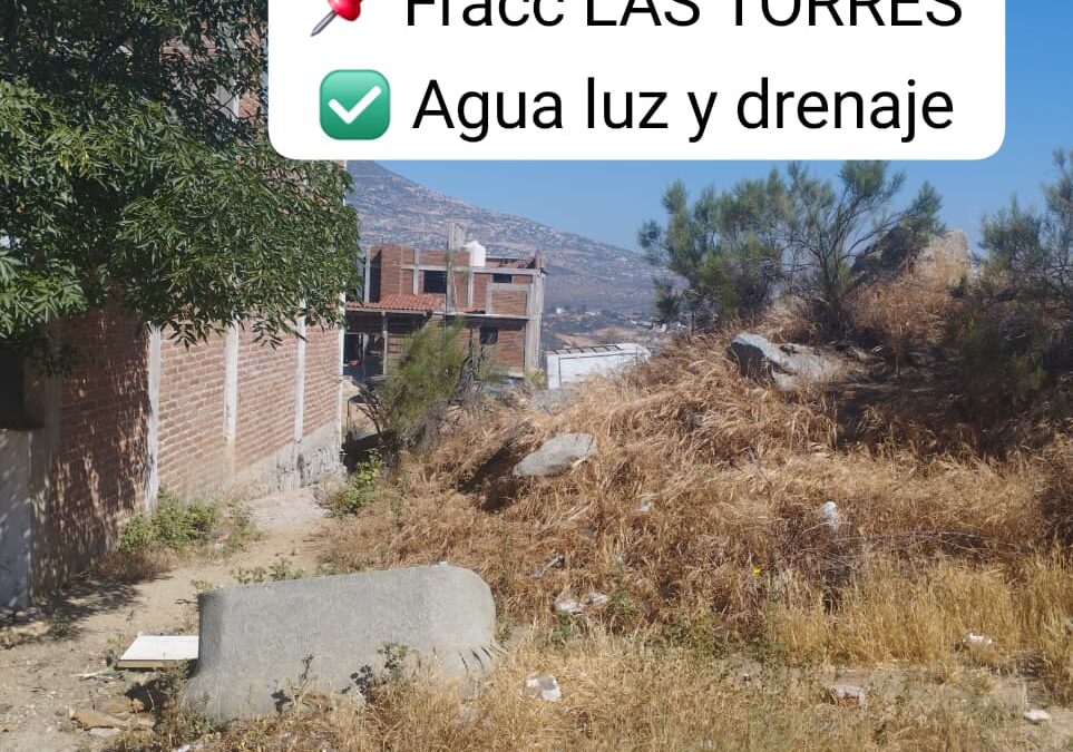 VENTA TERRENO 8 X 20 FRACC LAS TORRES